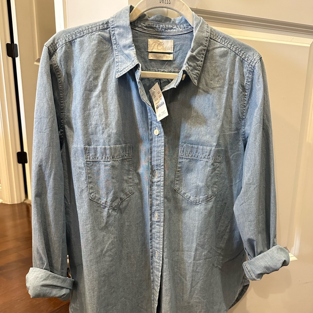 J Crew denim button down